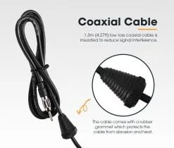 San Hima UHF Radio Antenna AM/FM Black Rubber Duck Suits Car 4X4 -Carbon Offroad Sales reyvh6WuKWtL8lg0fcWVj8cCI