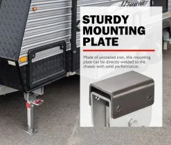 San Hima 4x 400mm Corner Legs Drop Down W/Handle Steel Base 1200LBS -Carbon Offroad Sales roRsrg10ZB43JSUYIUdW8rLUE