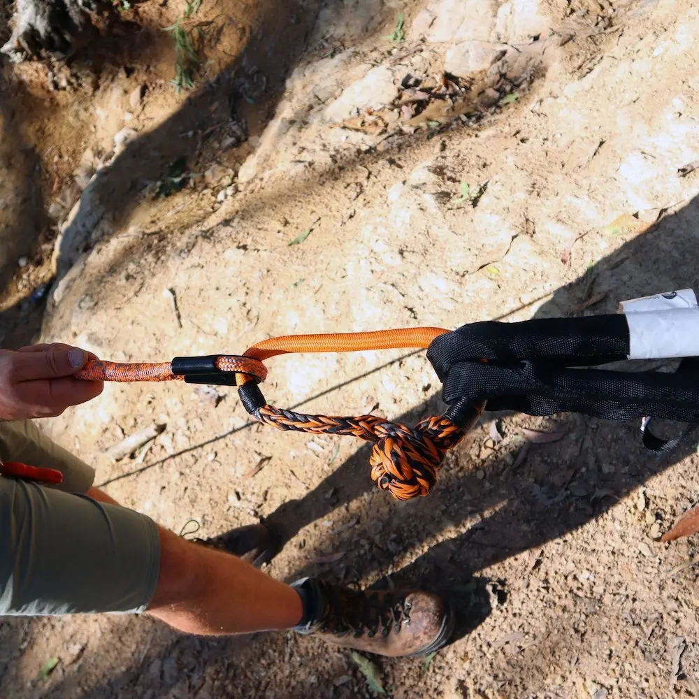 Carbon Offroad Monkey Fist 15T Synthetic Soft Shackle - Orange 6 Carbon Offroad Monkey Fist 15T Synthetic Soft Shackle - Orange - Image 4