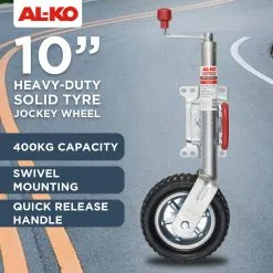 ALKO AL-KO 10in 623660XP3 Heavy-Duty Solid Tyre Jockey Wheel -Carbon Offroad Sales tAzW5yRGrQbwewRGpDdr9 uiE