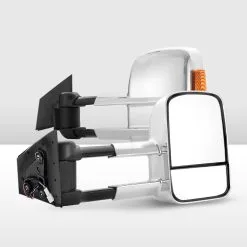 San Hima Pair Extendable Towing Mirror For Mazda BT-50 2012 To Mid-Year 2020 W/ Indicators