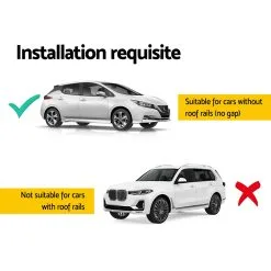 Giantz Universal Silver Adjustable Car Roof Rack 1450mm Cross Bars Aluminium 90kg Load Carrier 12 Giantz Universal Silver Adjustable Car Roof Rack 1450mm Cross Bars Aluminium 90kg Load Carrier -Carbon Offroad Sales utb36mW1 wT3g dGDbwRlViI