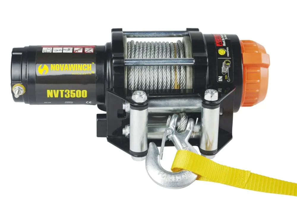 Novawinch T Series Nvt3500 3500lb Electric Winch For Atv And Utv With Steel Cable, Dc 12v 3 Novawinch T Series Nvt3500 3500lb Electric Winch For Atv And Utv With Steel Cable, Dc 12v
