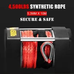 Fieryred 4500LBS/2041KG Wireless 12V Electric Winch Synthetic Rope Boat Atv 4WD -Carbon Offroad Sales wexWjzFKtLRsF6YEIiJbgMUiQ
