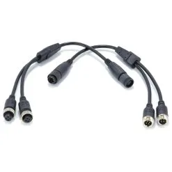 RVview 6pin MiniDIN To 2x Standard 4 Pin