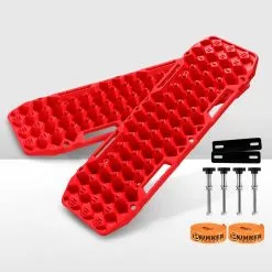 Bunker Indust Recovery Tracks 10 Tons Red Boards + Mounting Pins Truck