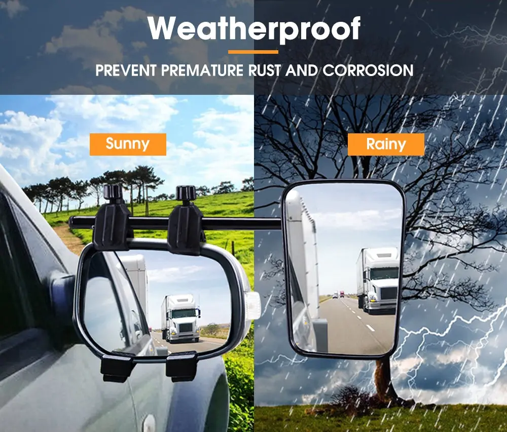 San Hima 2x Universal Fit Towing Mirrors 9 San Hima 2x Universal Fit Towing Mirrors - Image 7