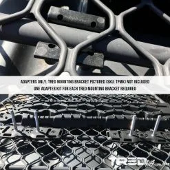 Tred Mount Baseplate Adapter Kit - Flat Mount (Kit 01) -Carbon Offroad Sales xmuARs2YoqlgERrmIc4gliAOg