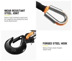 FIERYRED Winch Rope 10Mm X 30M Synthetic Rope -Carbon Offroad Sales xxdaoO7KYFZPEMar8jAp9BUvY