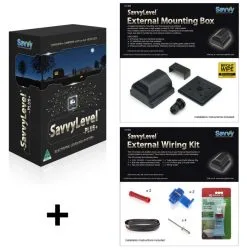 SavvyLevel, External Mount & External Wiring Kit For Caravans With A Metal Front Wall