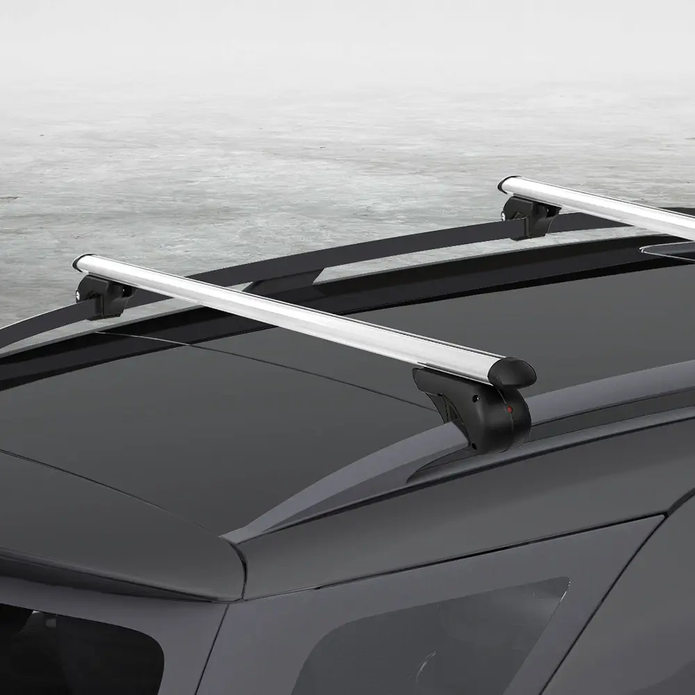 Giantz Universal Car Roof Rack 1360mm Cross Bars Aluminium Silver Adjustable 90kgs Load Carrier 9 Giantz Universal Car Roof Rack 1360mm Cross Bars Aluminium Silver Adjustable 90kgs Load Carrier - Image 7