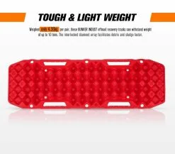 Bunker Indust Recovery Tracks 10 Tons Red Boards + Mounting Pins Truck -Carbon Offroad Sales zeY3SvSim2iC fT4dDOmGJe4 3